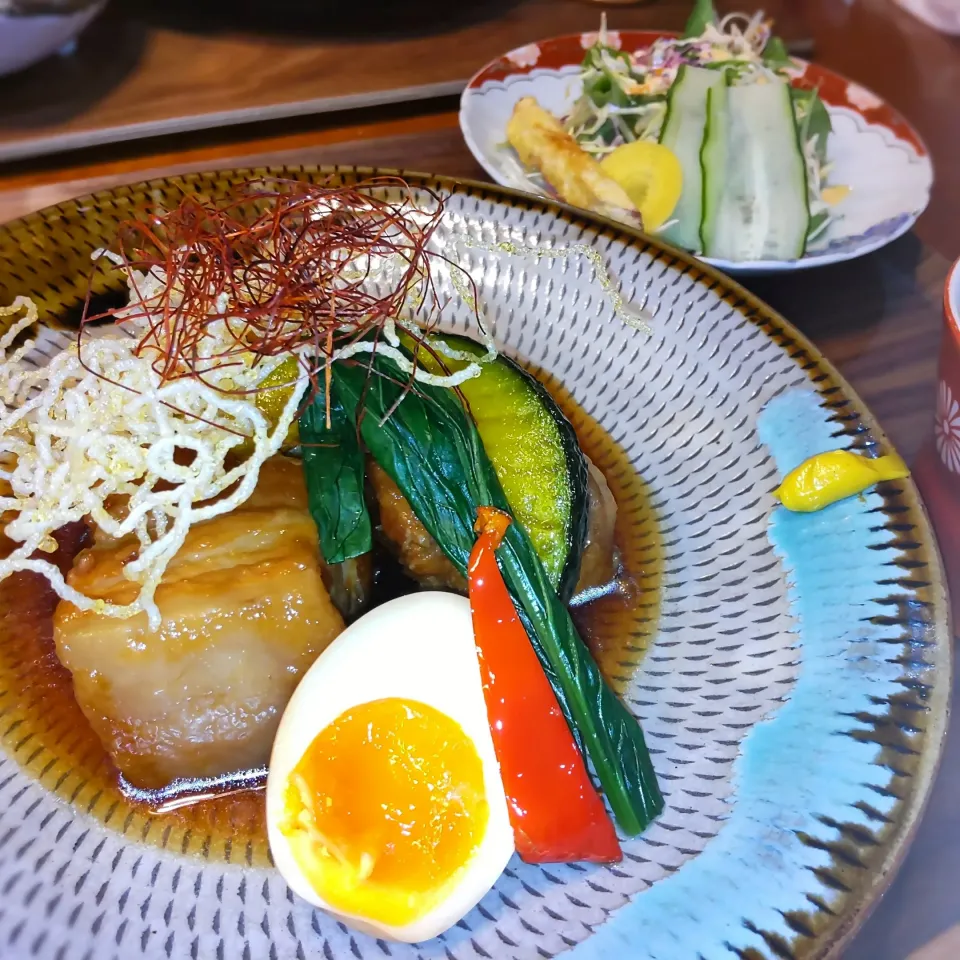 豚の角煮定食|いりごまさん