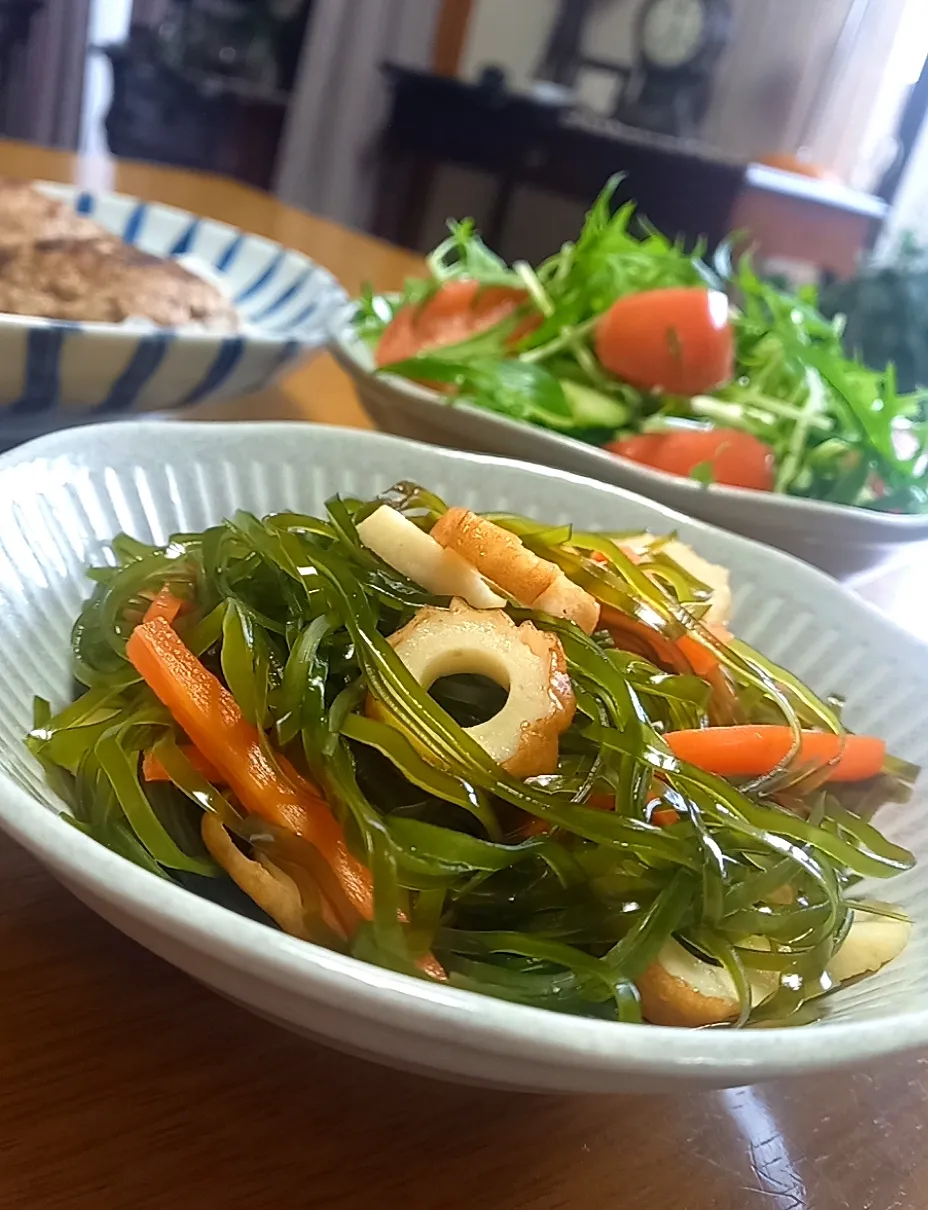 切り昆布の煮物|まりおさん