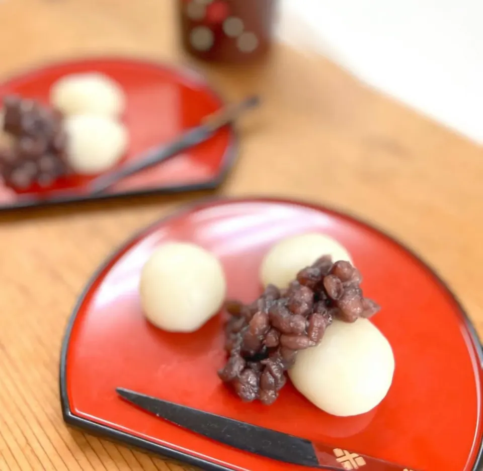 炊いたつぶ餡でお団子食べたよ|つじいみいさん