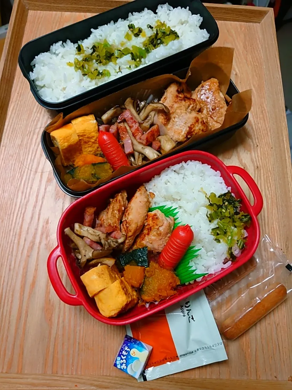 夫と娘のお弁当|みわさん