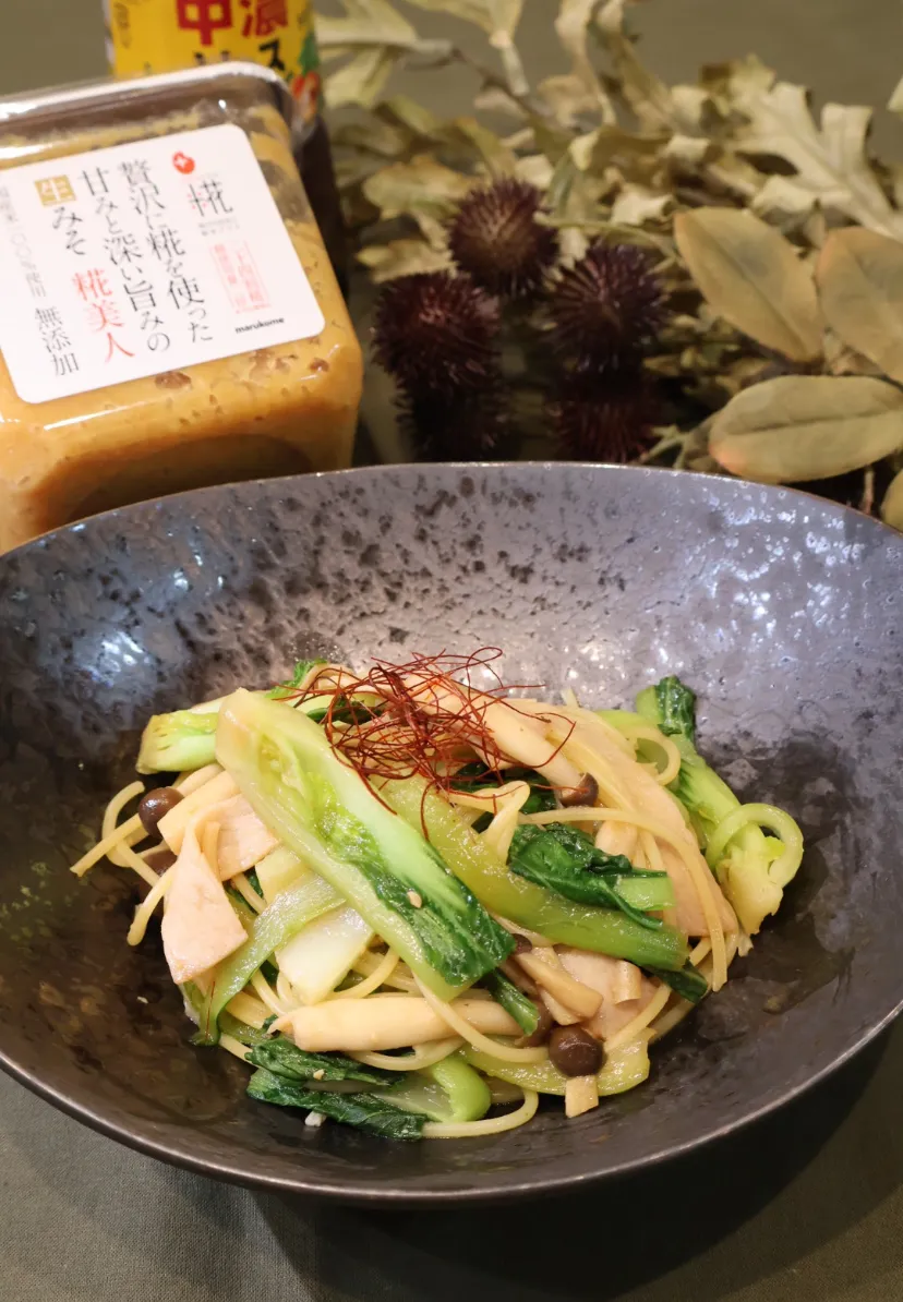 万能味ソースで中華風パスタ🍝|めいめいさん