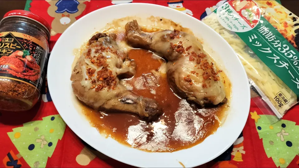 🎄煮込み骨付き鶏もも肉🐔|みよぱさん