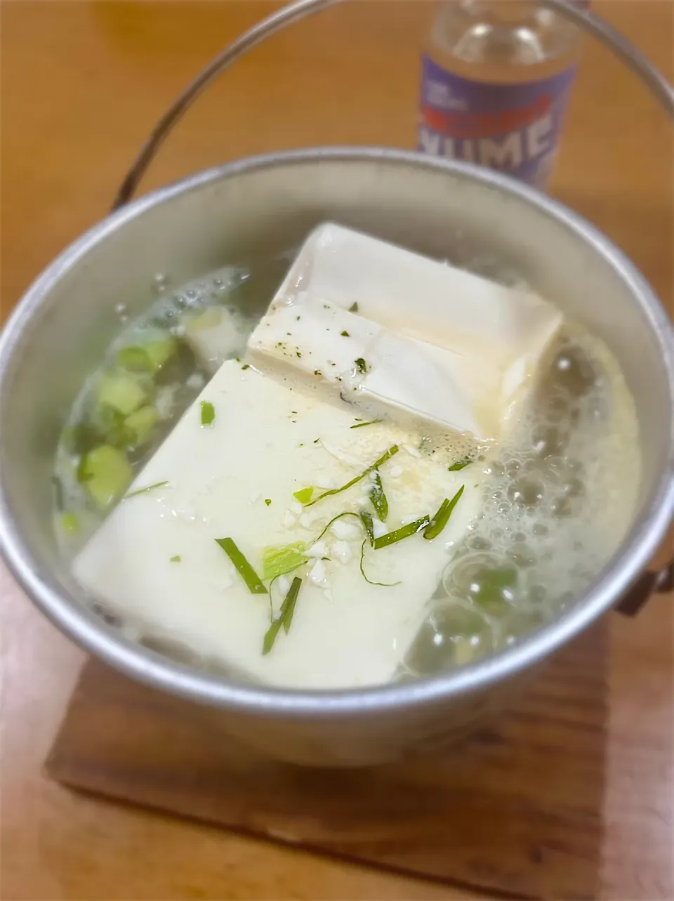 【山酒研究】フリーズドライいちご煮と常温保存OK豆腐でいちご煮湯豆腐|deekay71さん