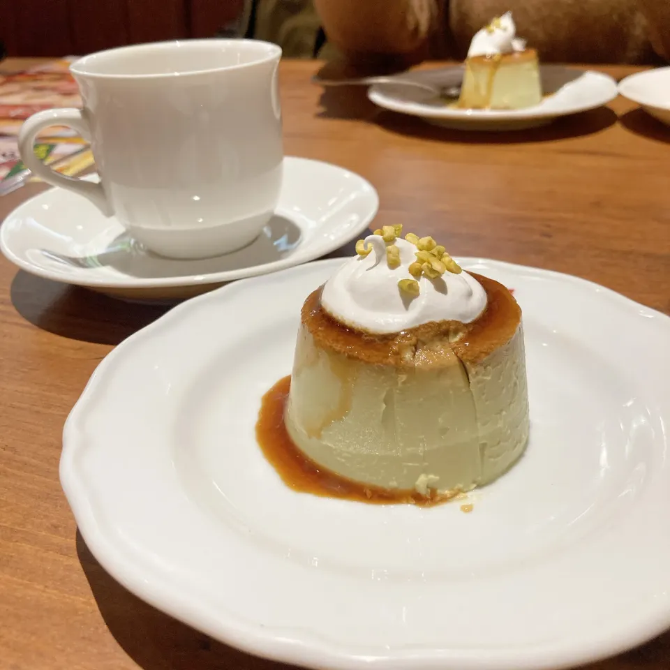 Snapdishの料理写真:ピスタチオプリン|ちゃみこさん