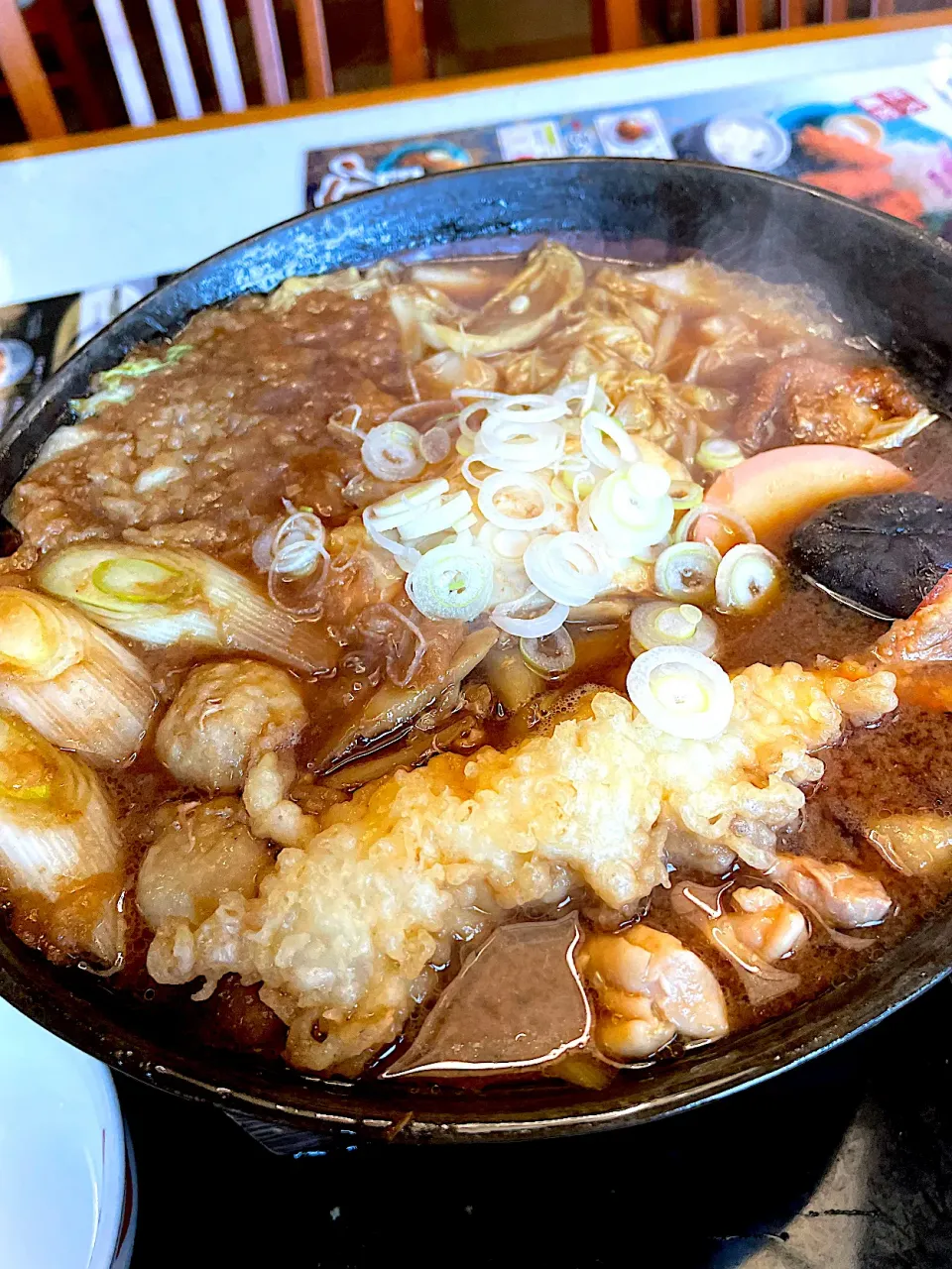 Snapdishの料理写真:すぎのや本陣の海老天入り味噌煮込みうどん＠ひたちなか|小池 康裕さん