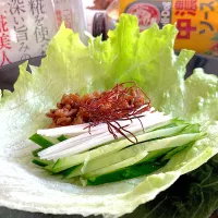 万能味ソースで肉味噌☆活用② 肉味噌のレタス包み