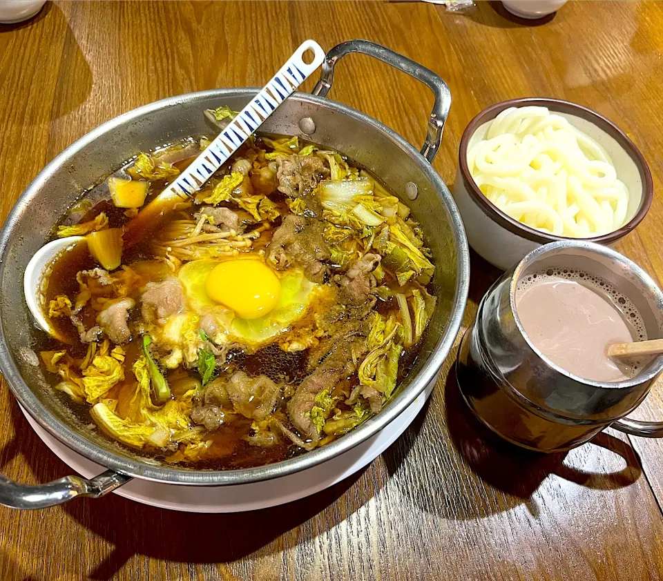 Snapdishの料理写真:Beef sukiyaki with rice|skyblueさん