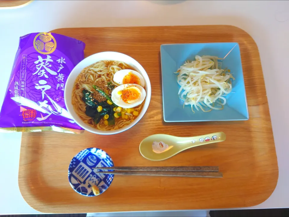 今日の昼食　納豆パウダー付ラーメン|pinknari🐰🌈さん