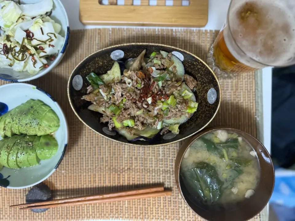 揚げなすひき肉あんかけ|料理人さん