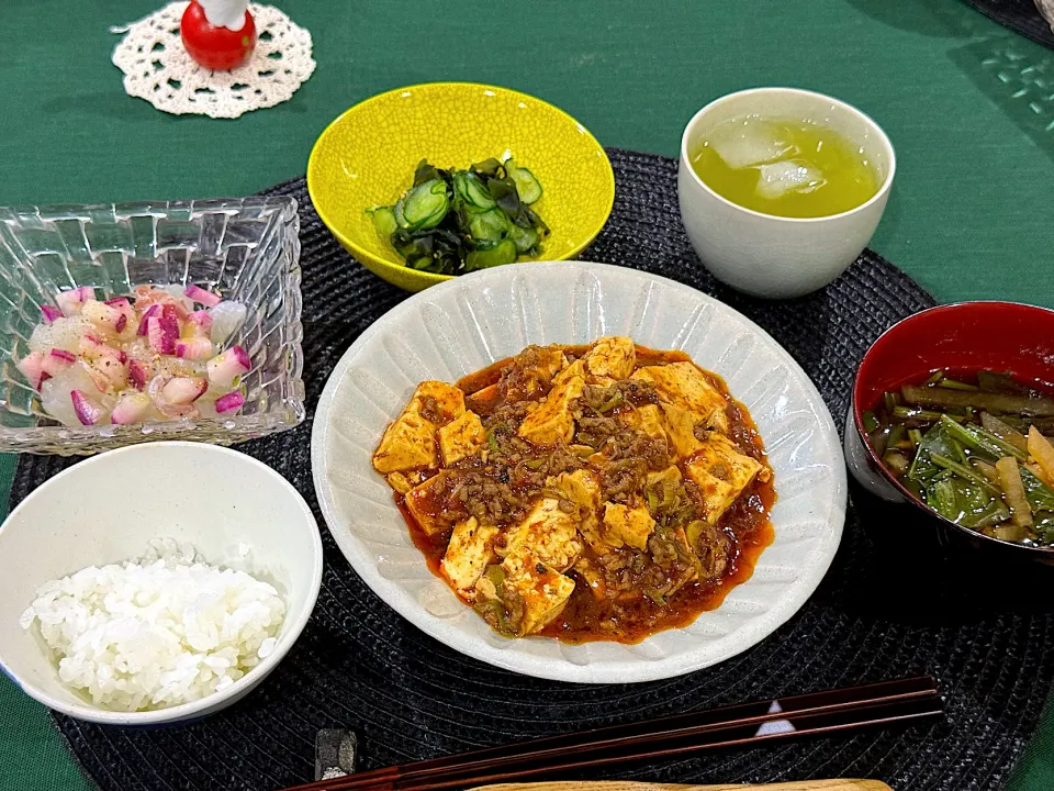 激辛麻婆豆腐がメインのお夕飯🥢|Seikoさん