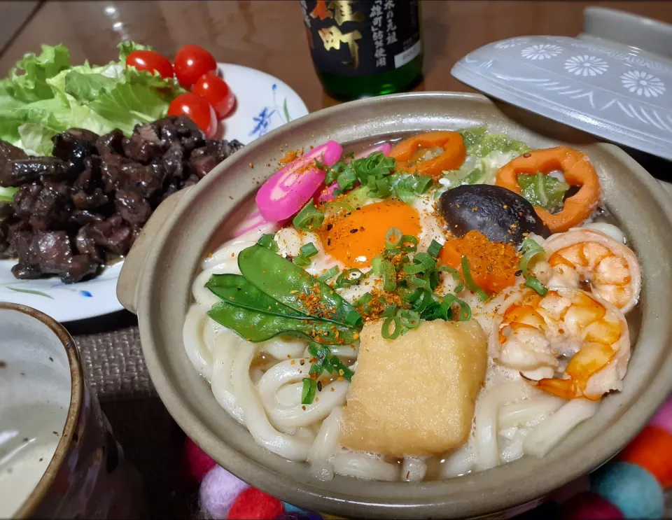 鍋焼うどん🍜

鹿児島もち豚炭火焼き🐽|びせんさん