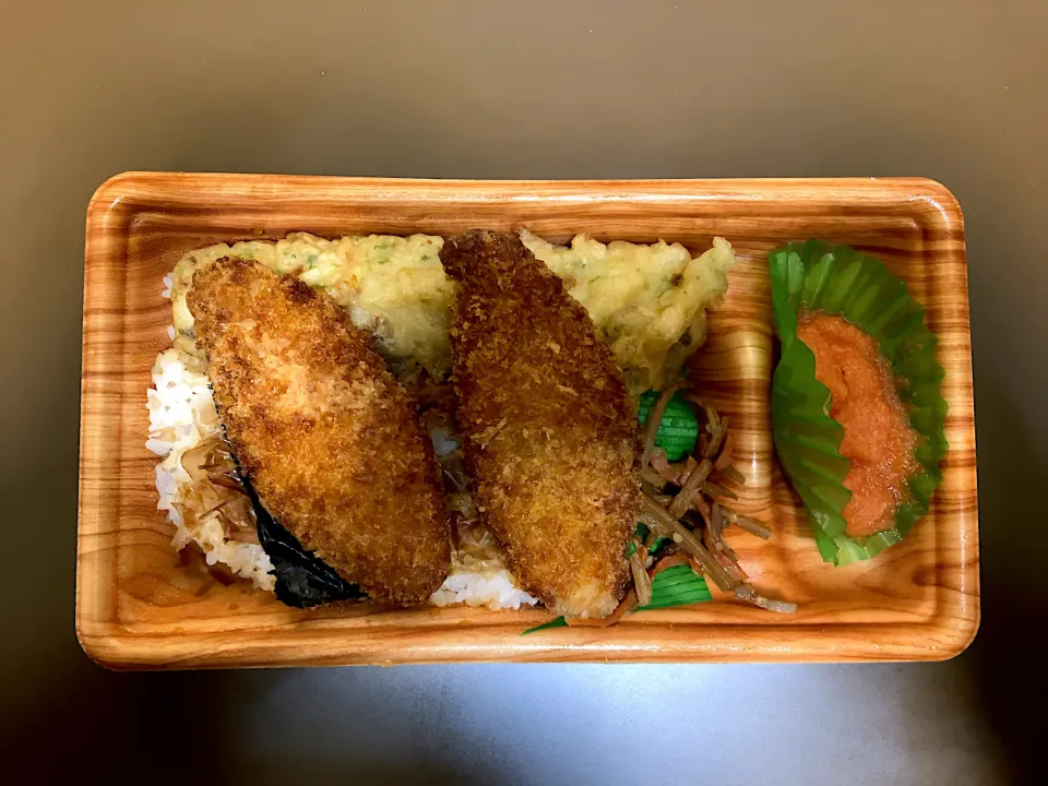 オリジン タルタルのり弁当(明太子)|ばーさんさん