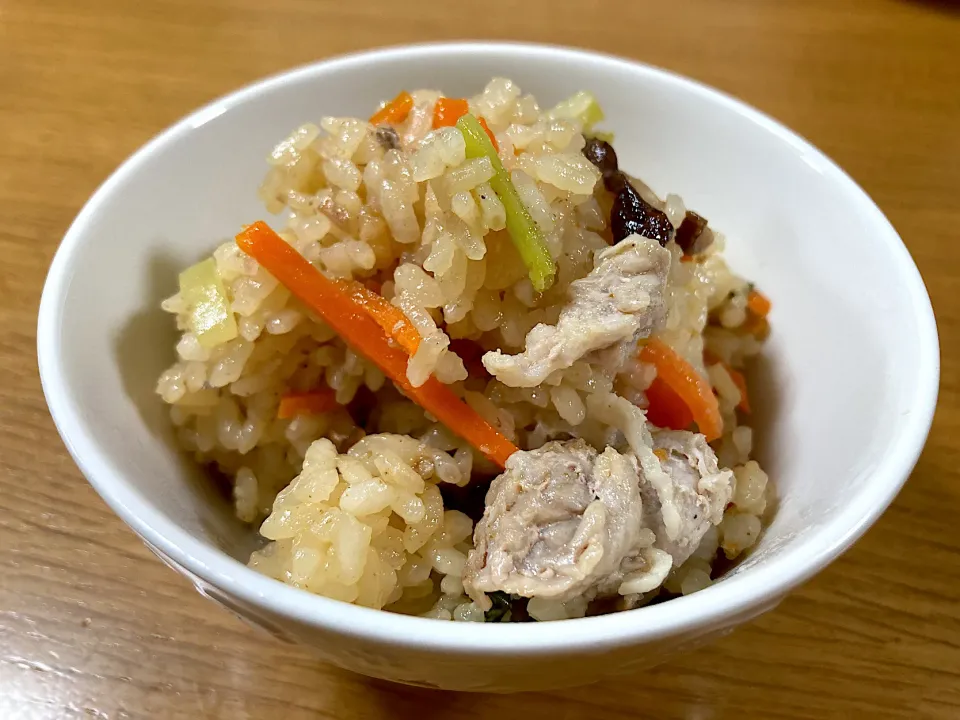 ＊万能味ソースで中華風豚の角煮リメイク＊おこわ風炊き込みご飯＊ブロッコリーの芯はたけのこ代わりになる✨＊|＊抹茶＊さん