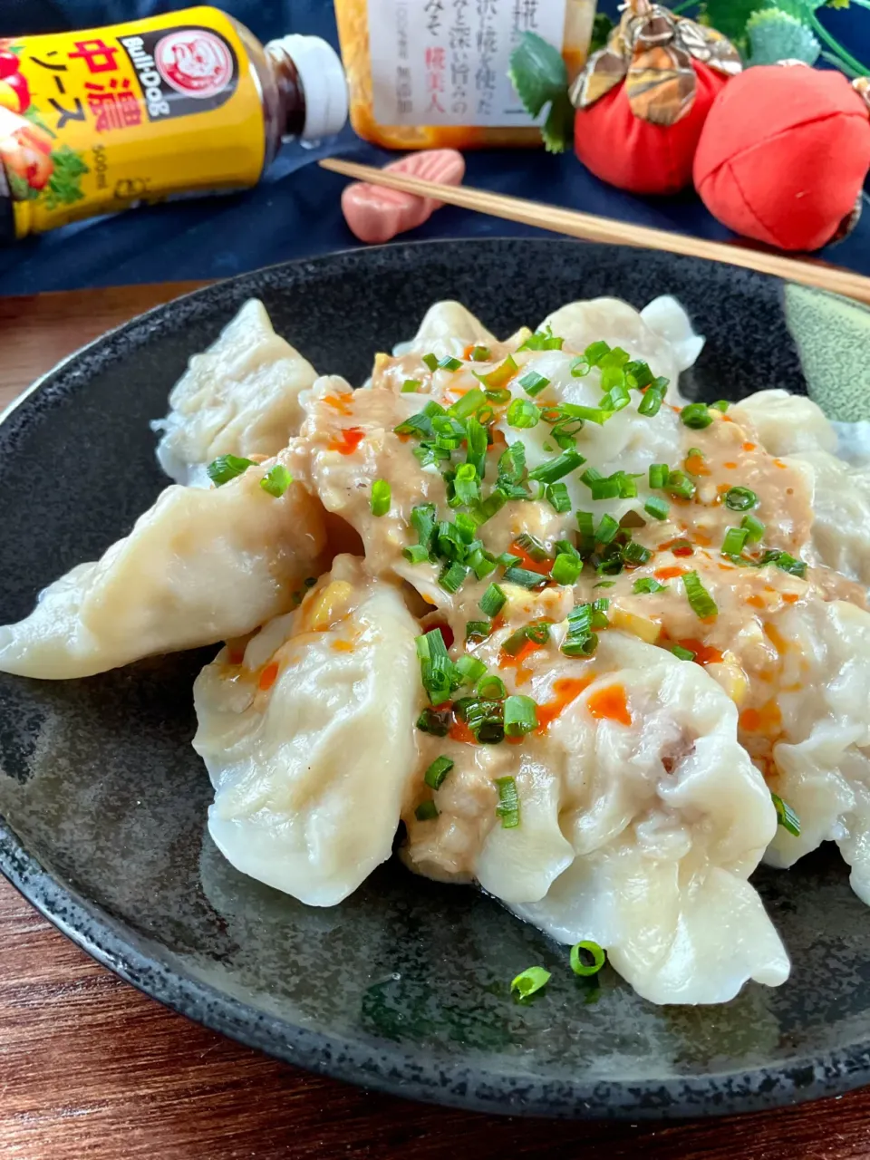 万能味ソース&練りごまde水餃子|スイーツポテトさん