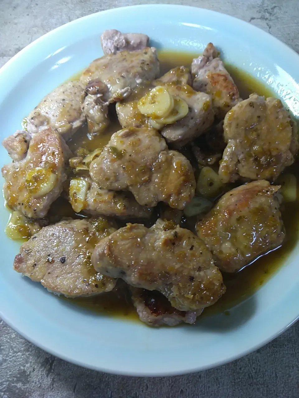 豚ヒレ肉の柚子胡椒バターソース|ハイドランジアさん