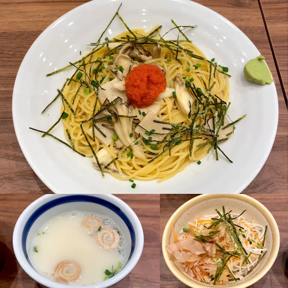 明太子と生麩と舞茸のパスタ🍝|るみおんさん