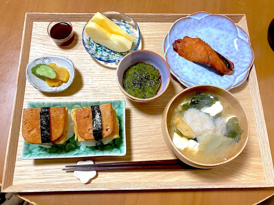 Snapdishの料理写真:朝定食❤️|さくたえさん