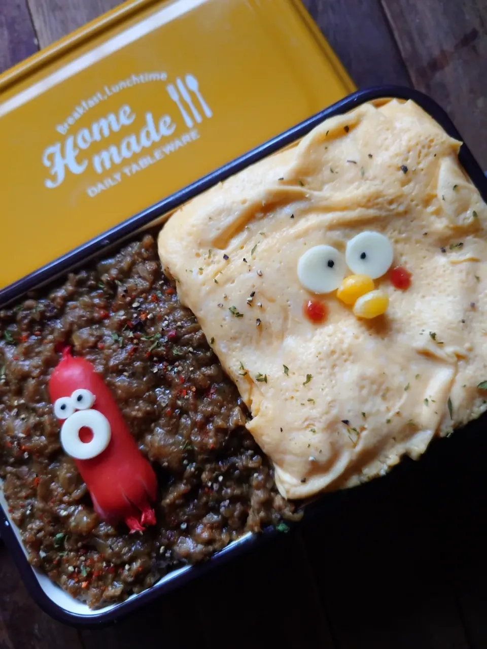 漢の…自分用🍱スパイシーキーマカレー弁当|ᵏᵒᵘさん