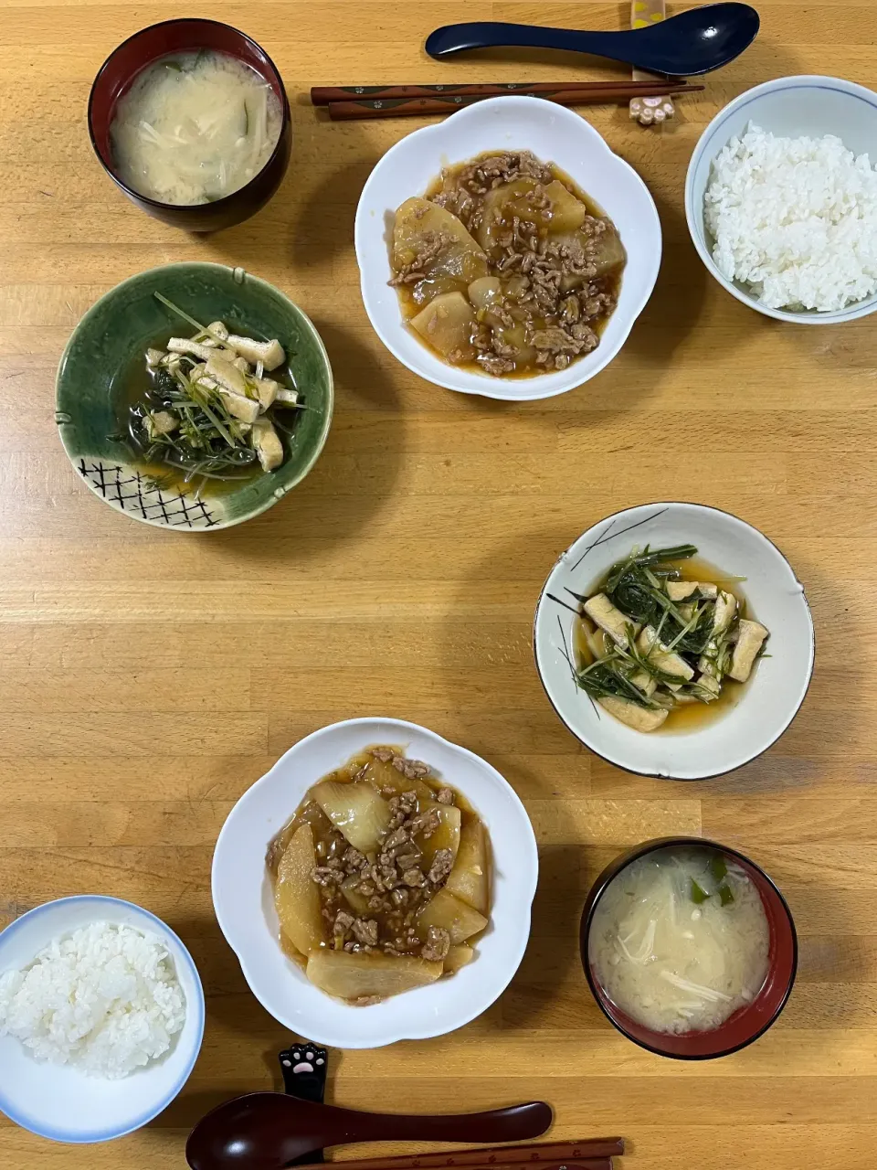 Snapdishの料理写真:夕飯🎵蕪のそぼろ煮|kiyominさん