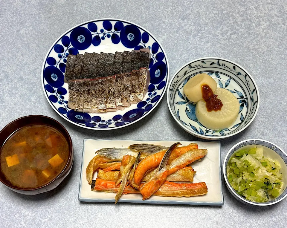 Snapdishの料理写真:サワラの炙りの晩ご飯|Orie Uekiさん