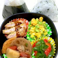 Snapdishの料理写真:ヒレカツ弁当|teteさん