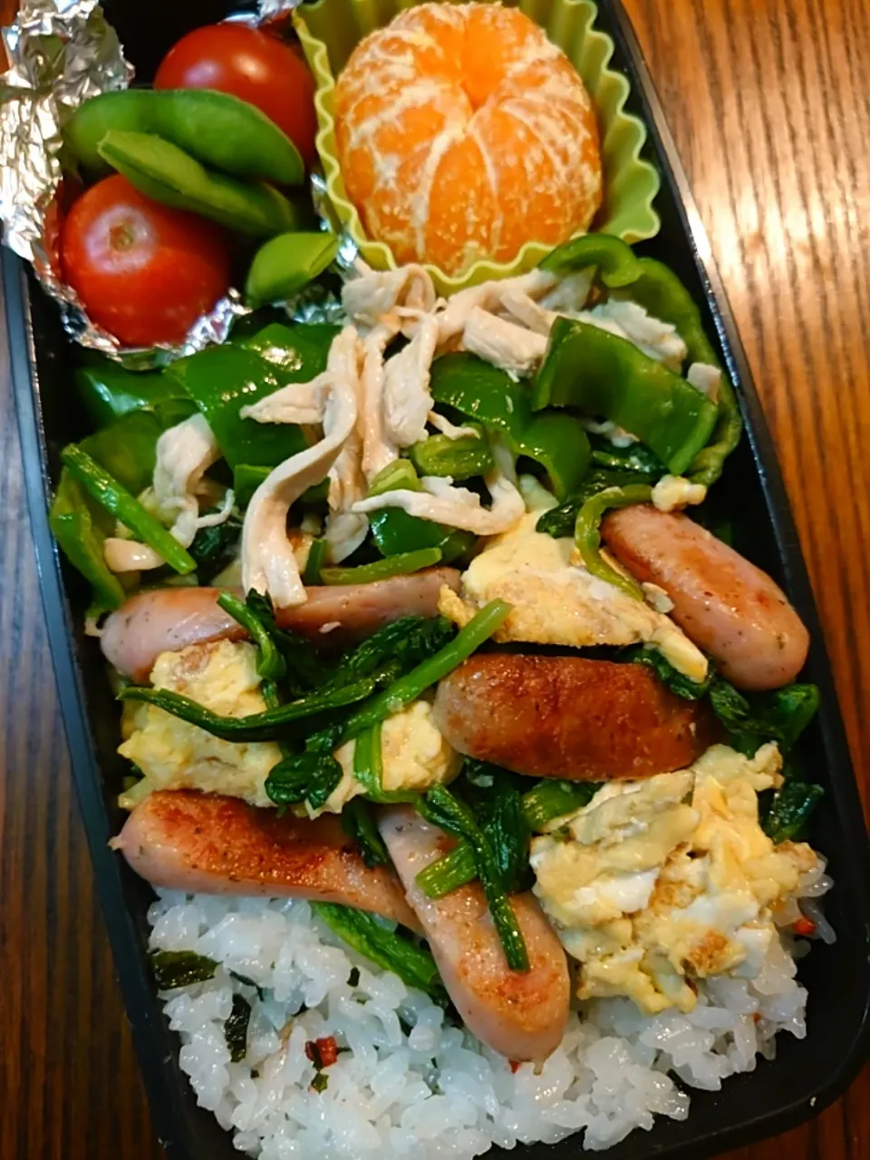 ウインナほうれん草egg弁当|to coさん