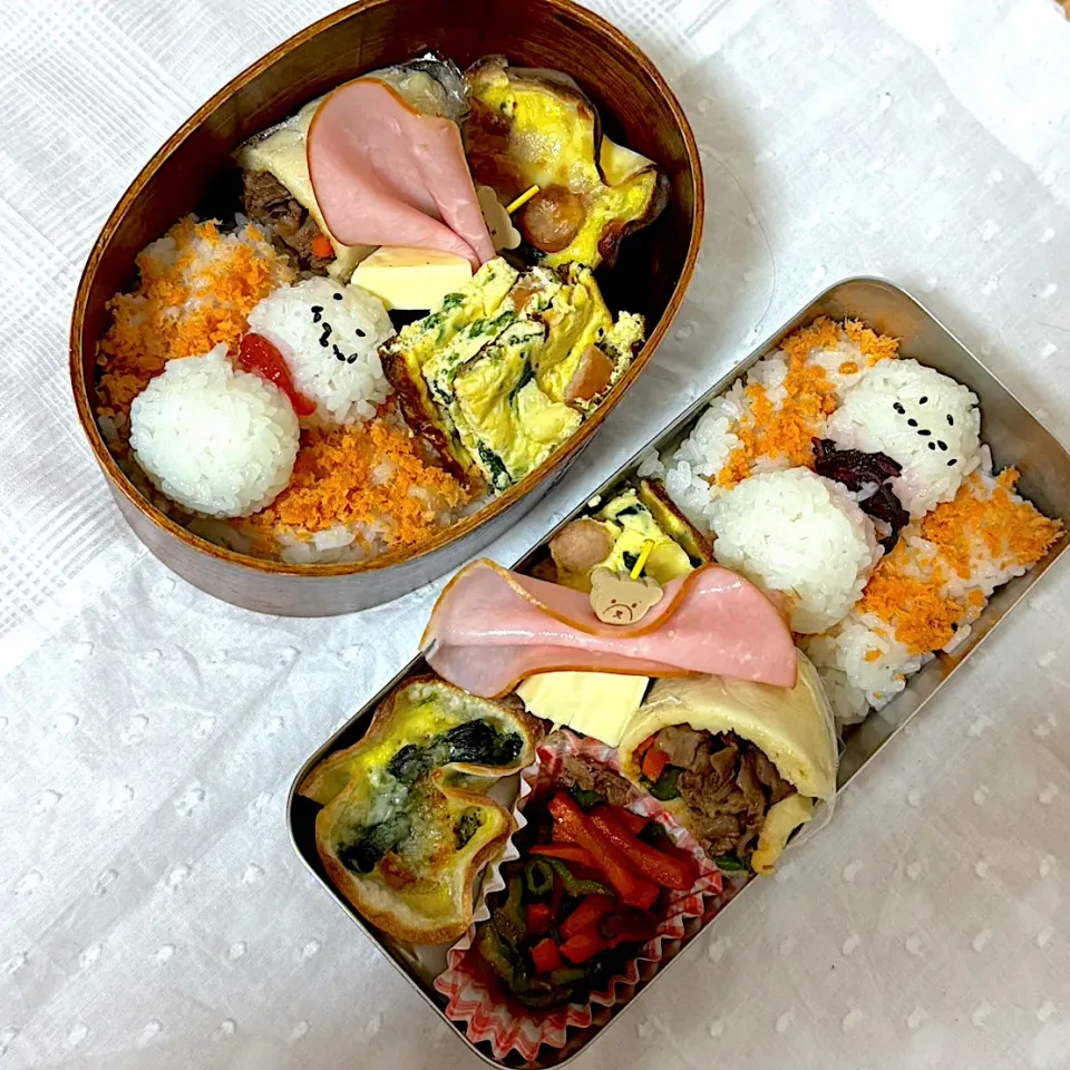 Snapdishの料理写真:雪だるま弁当|りなさん