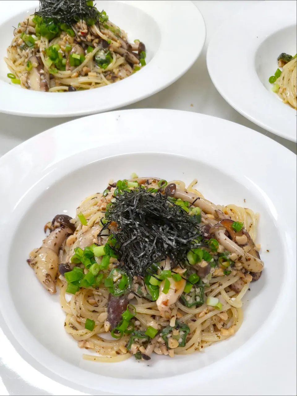 納豆のクリームパスタ|マイケルの料理さん