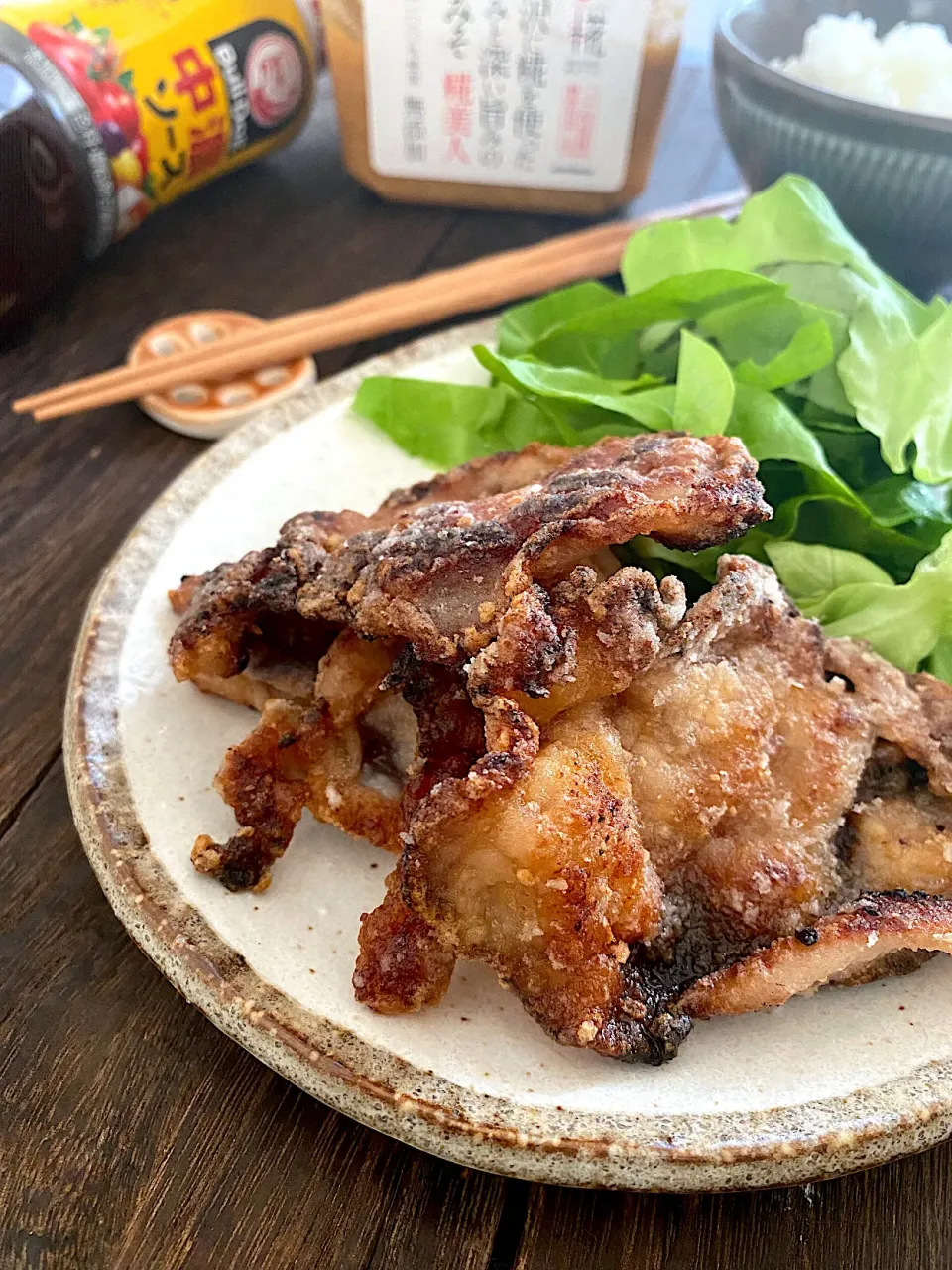 万能味ソースのカリカリ豚|ちぐあささん