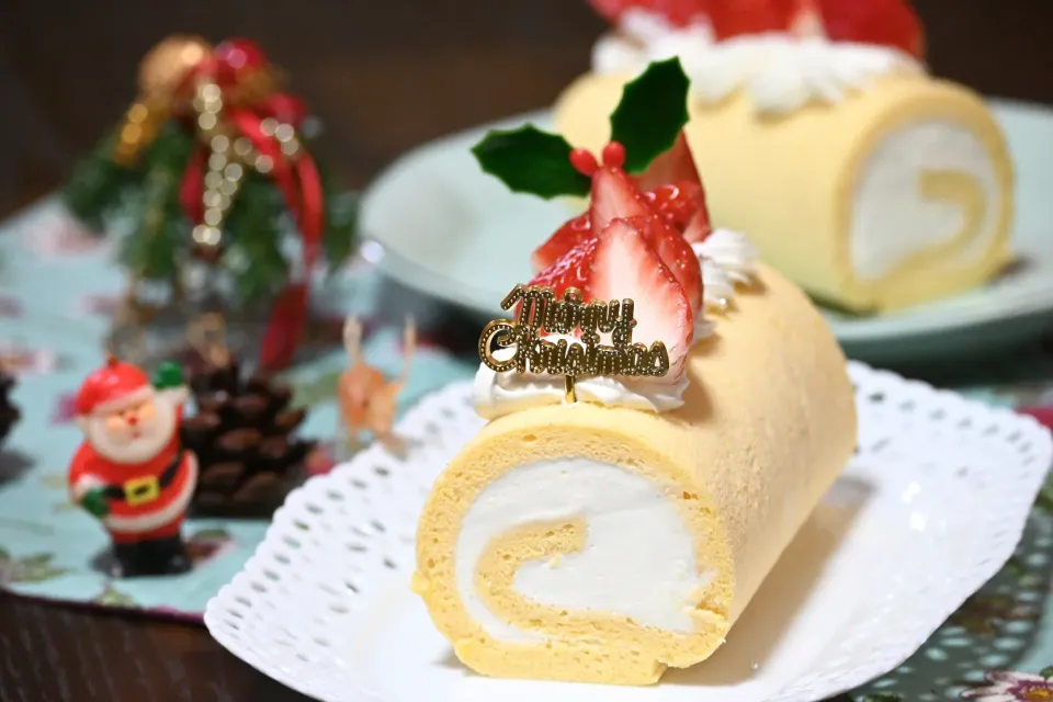 クリスマスの“ロールケーキ”|ミントさん