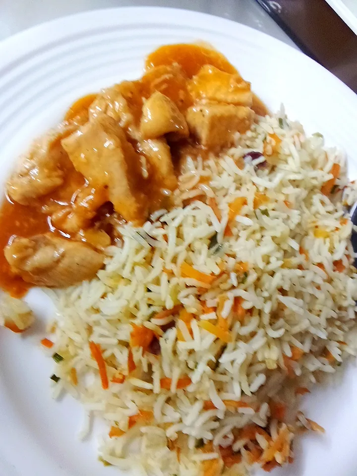 Chinese Chicken Manchurian with Chinese Rice❤️|Tehreem Fatimaさん