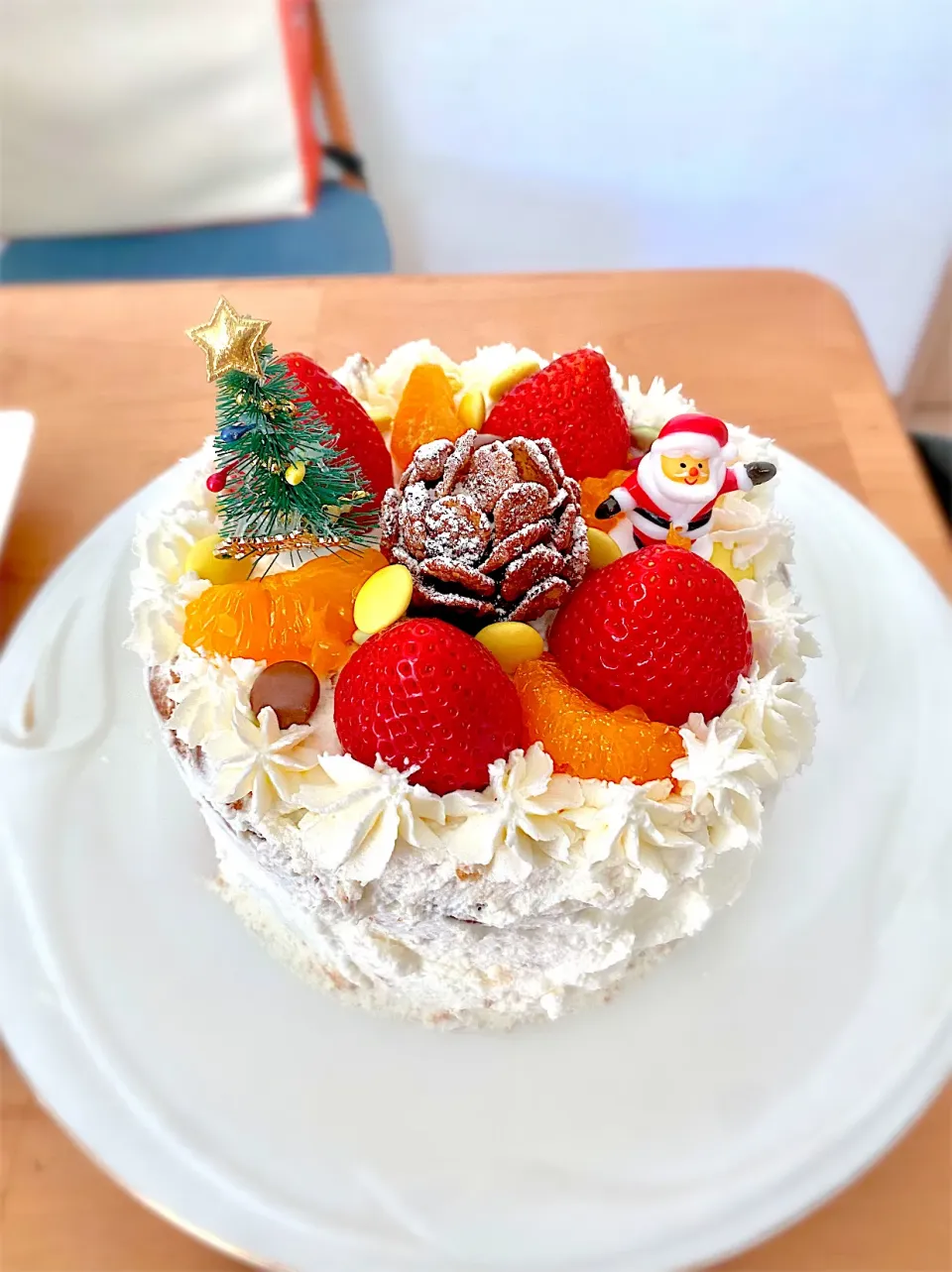 年長の長男が作るクリスマスケーキ🎂🎄|maccoさん