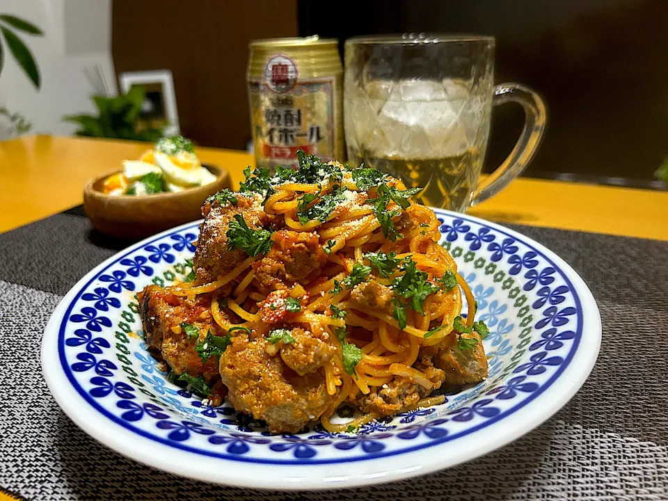 Snapdishの料理写真:カリオストロの城パスタ🍝|みっきーさん