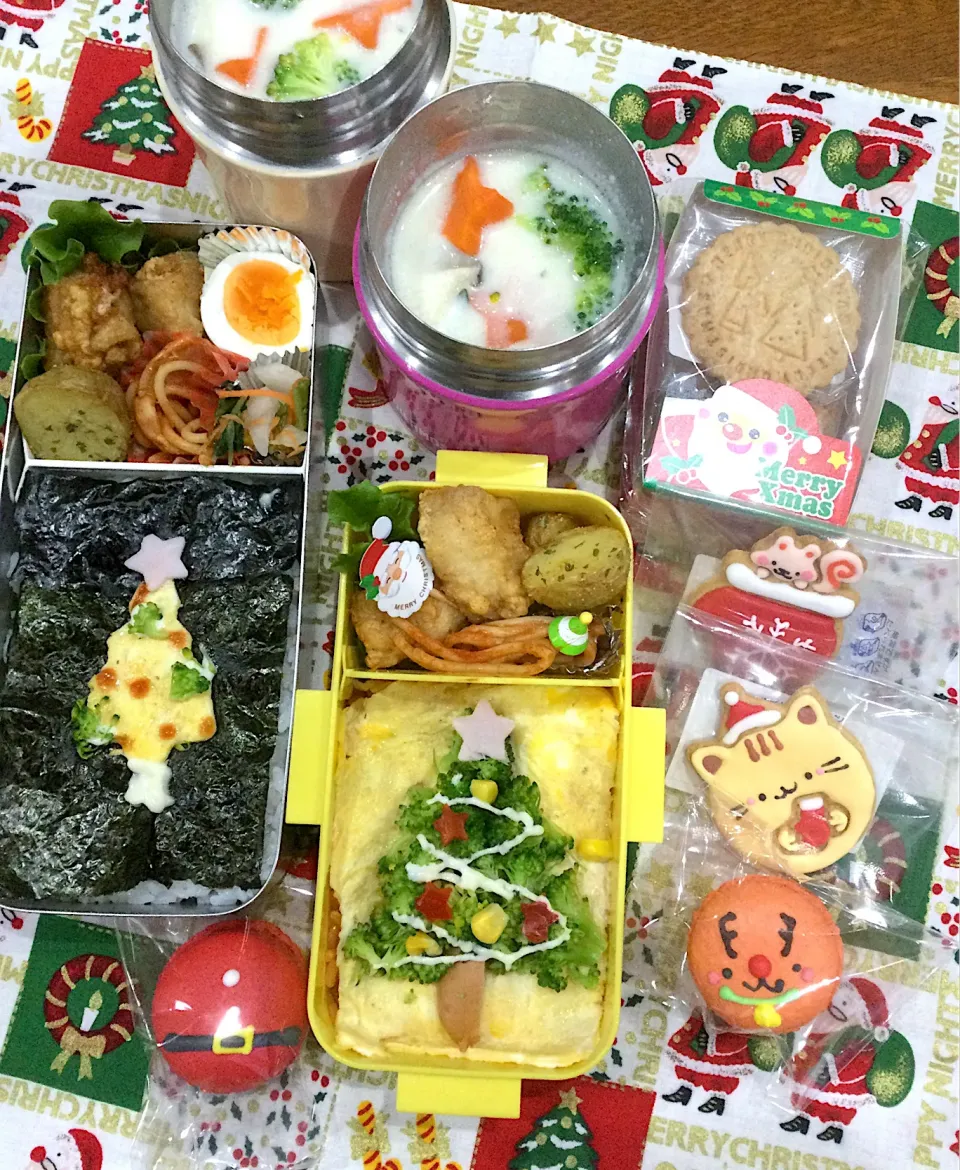 Snapdishの料理写真:12月25日 Merry  X’mas 🎄弁当🍱|sakuramochiさん