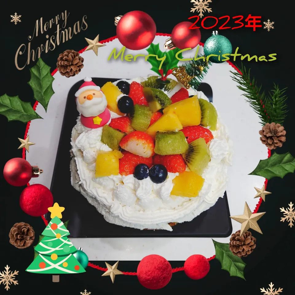 2023年クリスマスケーキ🎅。|ママちんさん