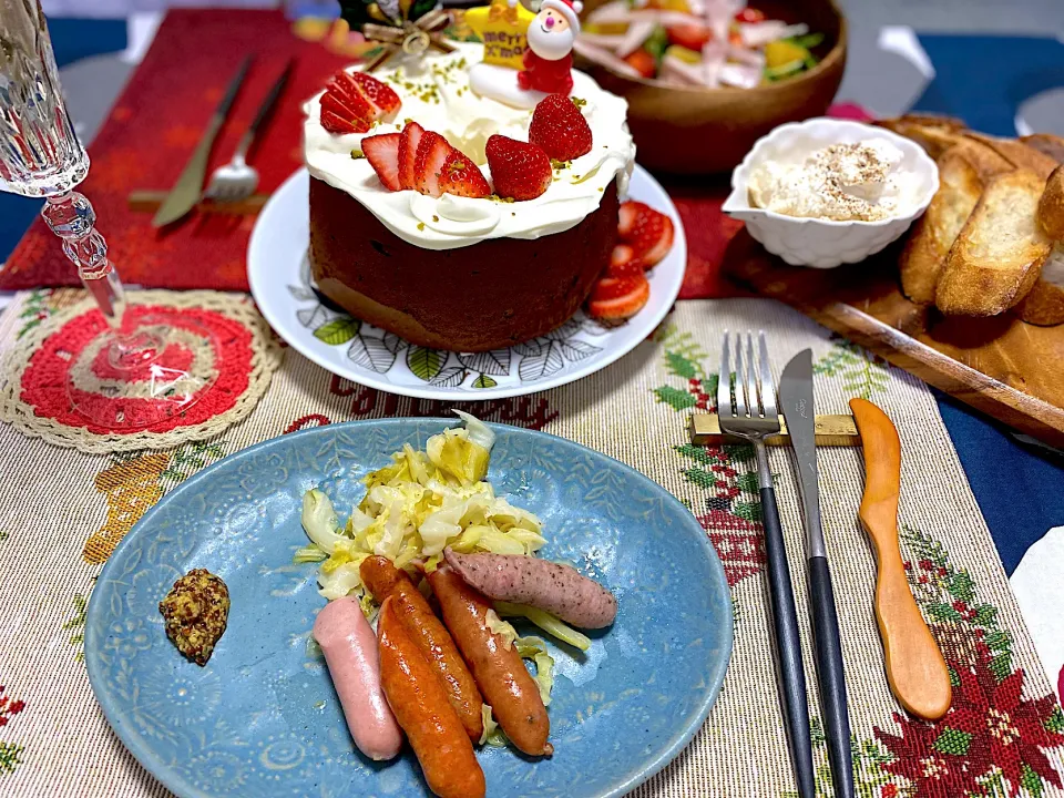 Snapdishの料理写真:クリスマスディナー🍽️|ヒロコさん