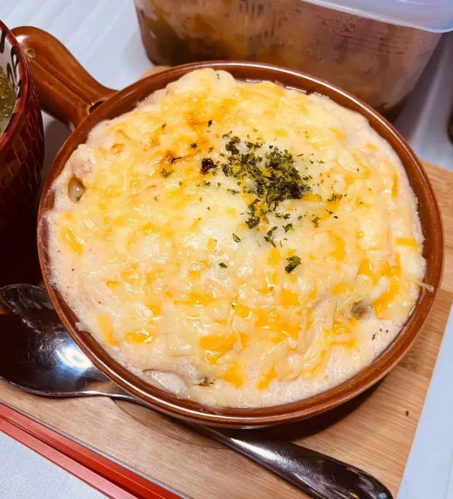 Snapdishの料理・レシピ写真:大豆ミートのミートソースと豆乳ホワイトソースのWドリア｜☆29の日☆大豆ミートの『やめられないとまらないご飯』♫