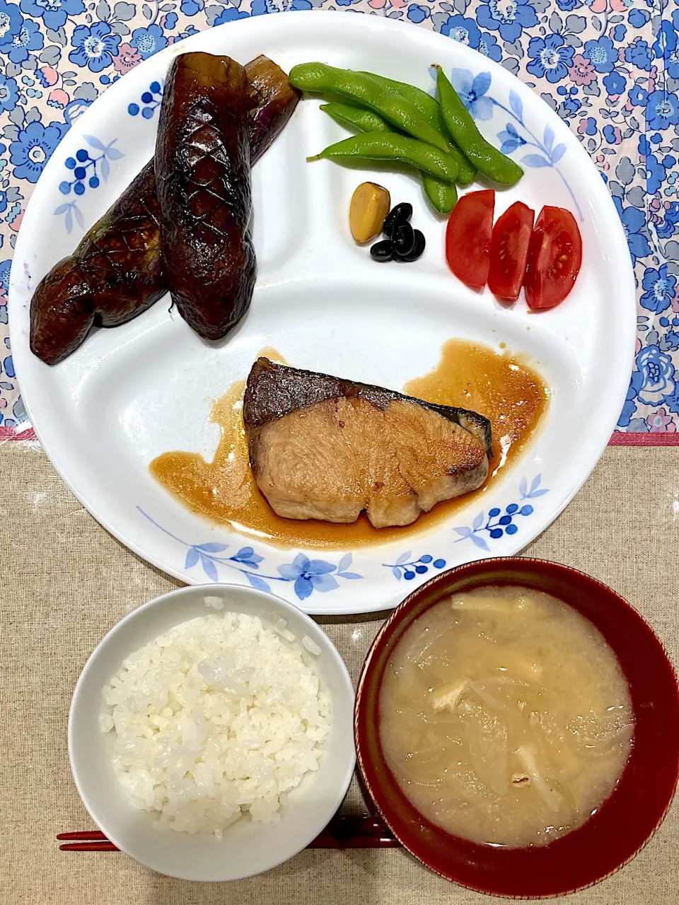 ぶりの照焼きと茄子焼き|おしゃべり献立さん