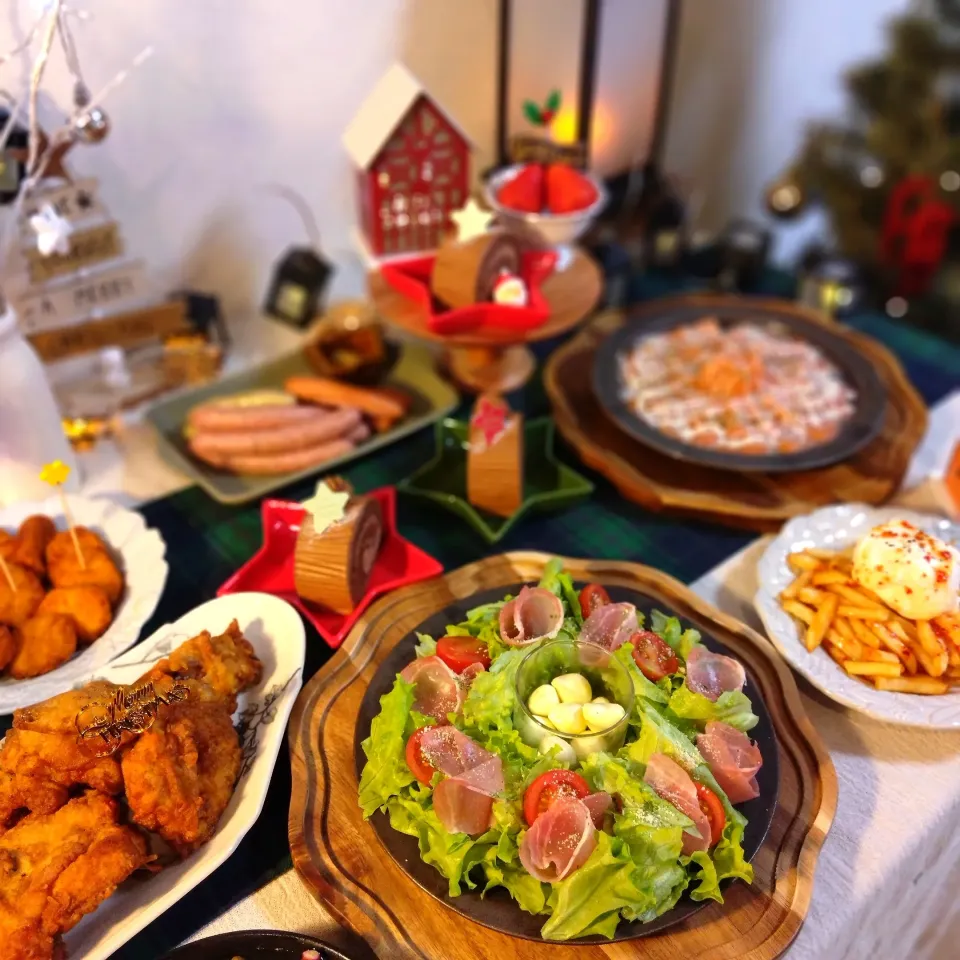 Snapdishの料理写真:クリスマスパーティー🎄|こだしーさん