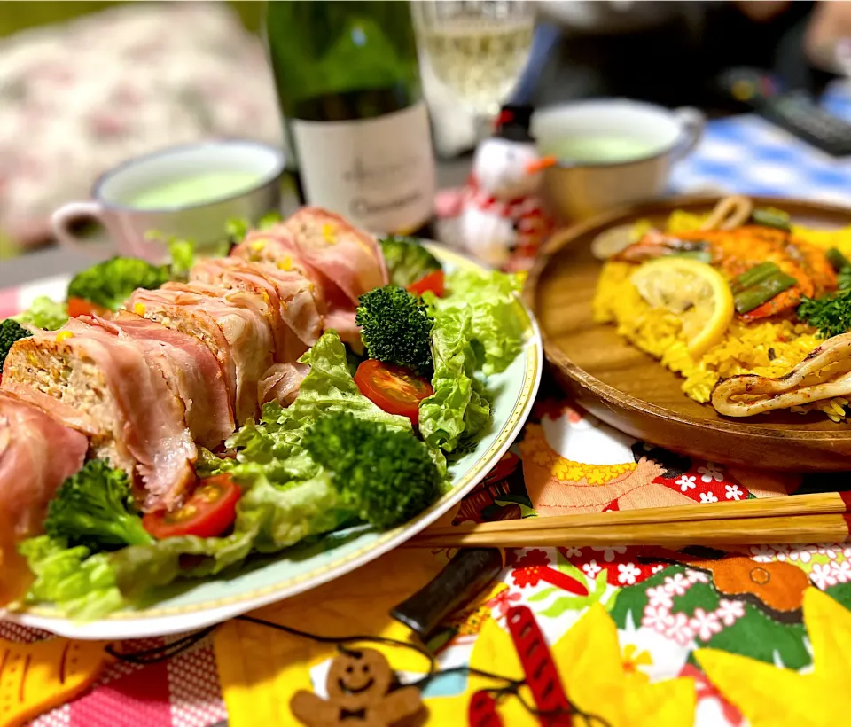 Snapdishの料理写真:ミートローフでメリークリスマス🥂|noeさん