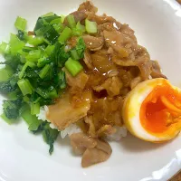 Snapdishの料理写真:豚バラルーロー飯|ぽみさん