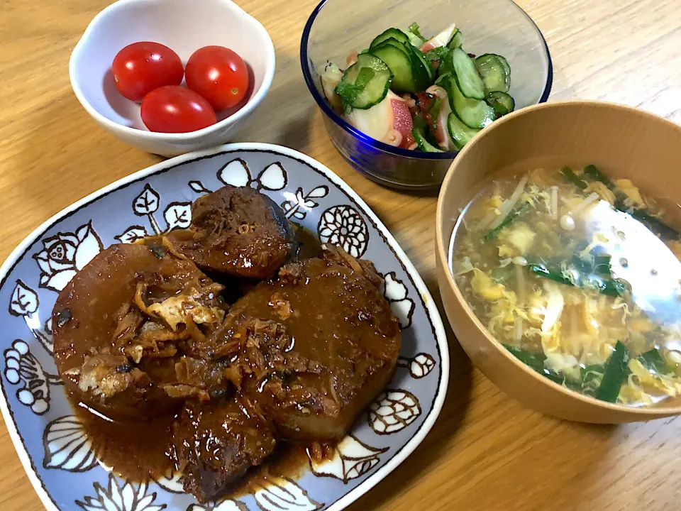 鯖と大根の味噌煮☺️|さおりさん