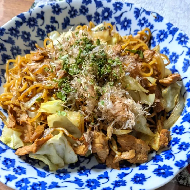 大豆のお肉で焼きそば♬|ふふさん