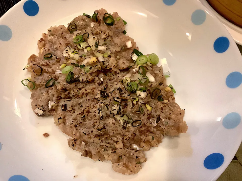 鯵のなめろう炙りバージョン🐟😋|アライさんさん