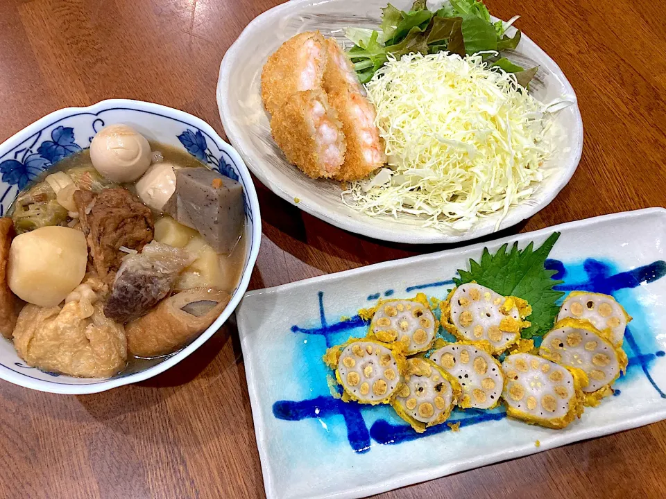 Snapdishの料理写真:年越し準備中の晩ご飯|sakuramochiさん