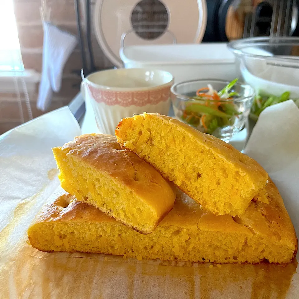 ももさんの料理 何と水分はミカンだけ(((o(*ﾟ▽ﾟ*)o)))みかんで焼くみかん食パン‼|chieko ♪さん