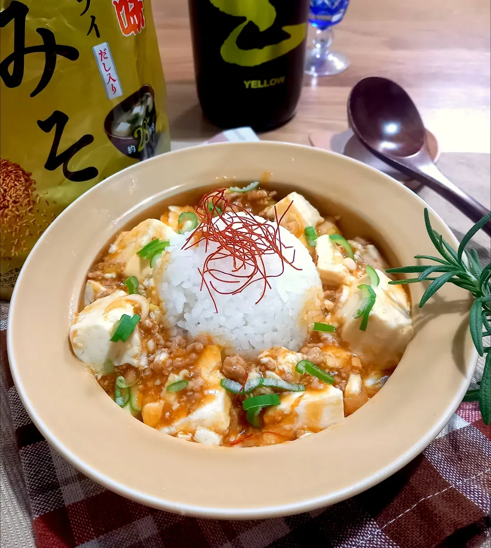 Snapdishの料理写真:あら？粒味みそ終ってる？😅麻婆豆腐作ったんだけどな😅|ナオミさん