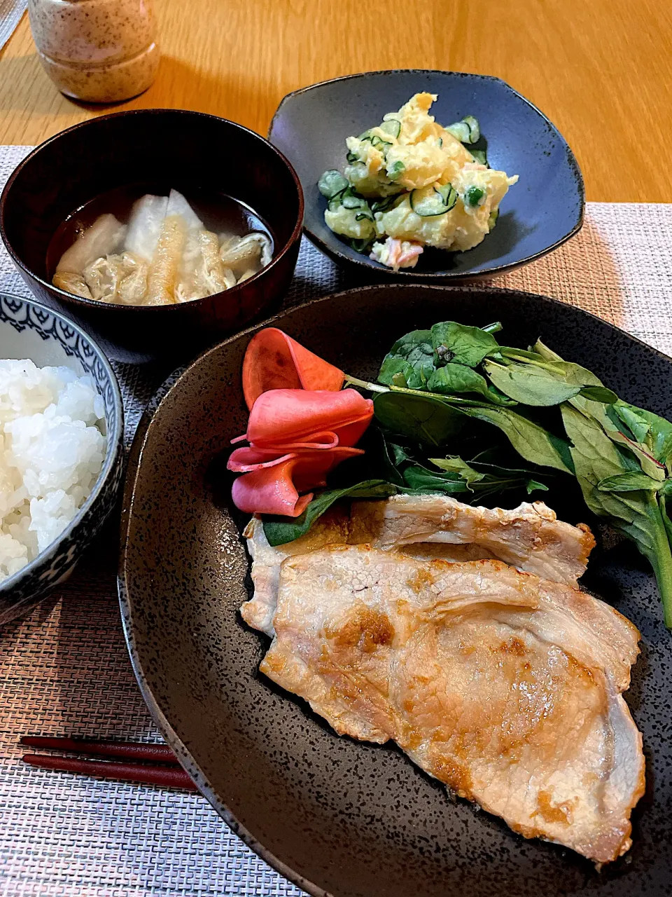 生姜焼きで晩御飯|Mikaさん