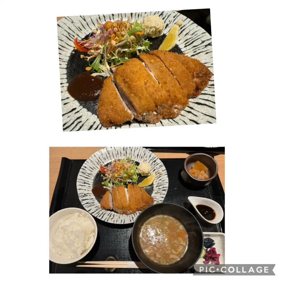 Snapdishの料理写真:先週の小田原出張ランチ2は、ミルフィーユかつ定食を@榛にて。日替わり定食がコスパ最高なのですが、早い時間に行かないとあっという間に売り切れ。美味しくいただきました。|sniper66さん