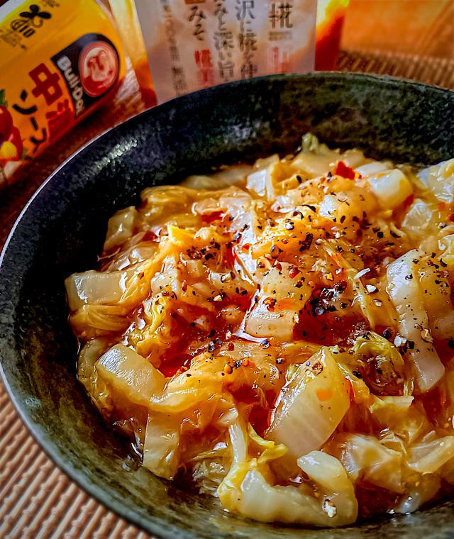 必要なのは白菜だけ白菜のピリ辛中華うま煮 万能味ソースver/にゃん